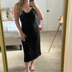 Reformation Black and White Star Pattern Dress. Size S